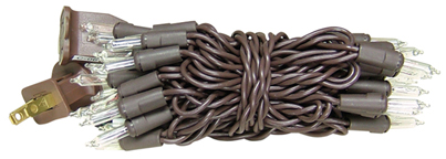 Light Strand - 10 Count - Brown Cord