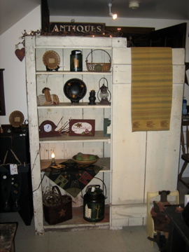 White Rustic Antique Cupboard