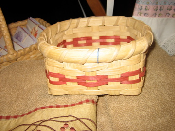 Handmade in NH cocktail napkin basket