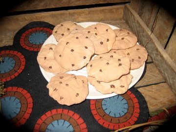 handmade fabric cookies. 10 cookies for $12.
