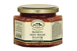 Blackberry Honey Mustard Pretzel Dip