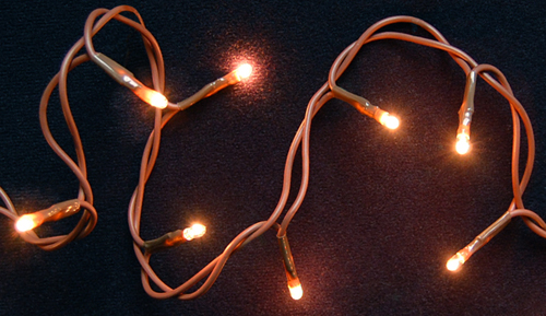 Teeny Lights - 20 Count - Brown Cord