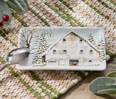 Christmas Barn Spoon Rest