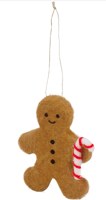 Gingerbread Candy Cane Ornament 4