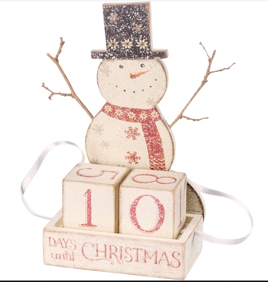 Snowman Block Countdown Calendar