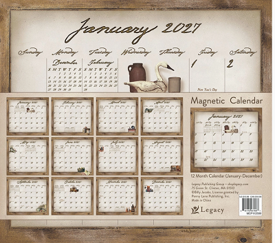 Simple Treasures 2027 Magnetic Calendar Pad