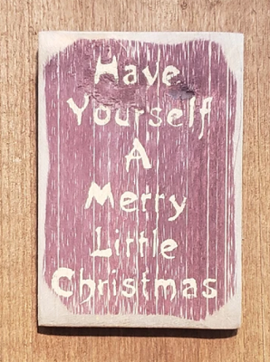 Have Yourself A Merry Little Christmas Handmade Barnwood Sign 5