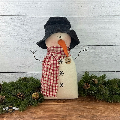 Fritz the Curly Nose Snowman