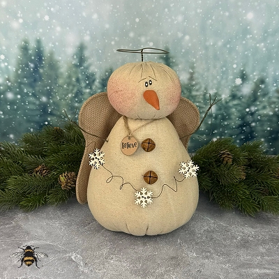 Believe the Snowy Snowman Angel