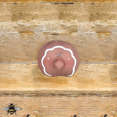 Gingerbread Man Head Ornament