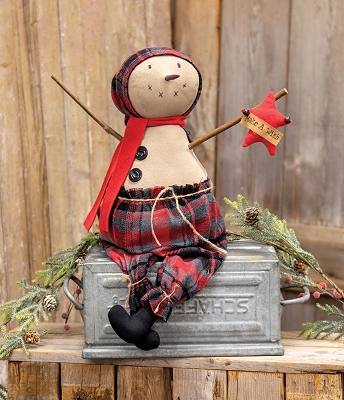 Yule Plaid Snowman