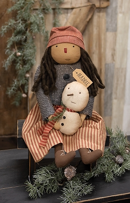 Maddie Doll with Snowbuddy