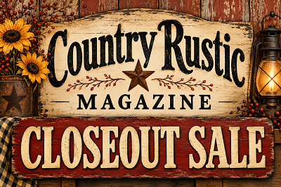Country Rustic Magazine CLOSEOUT SALE