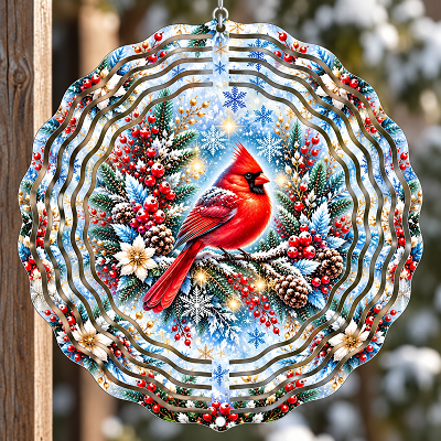 Cardinal 3D Indoor Outdoor Wind Spinner 8